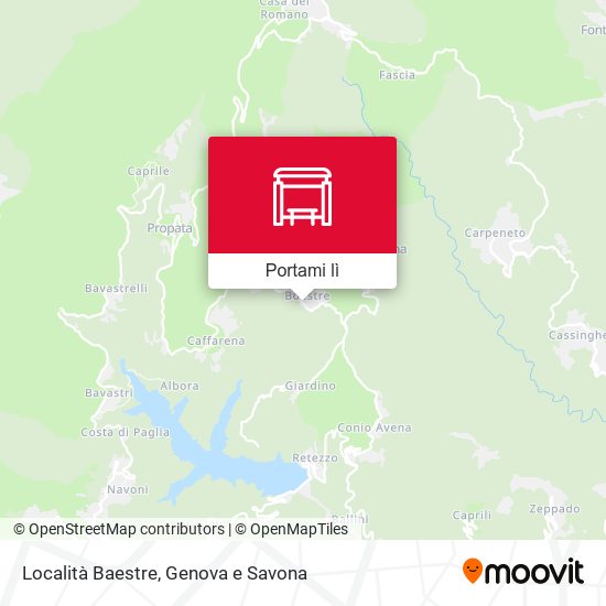 Mappa Località Baestre