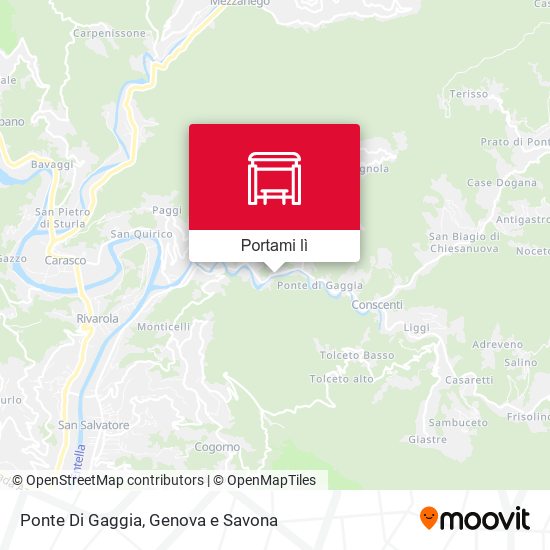 Mappa Ponte Di Gaggia