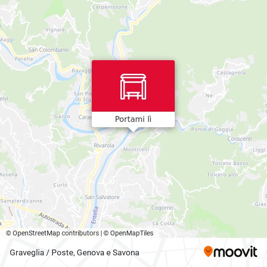 Mappa Graveglia / Poste