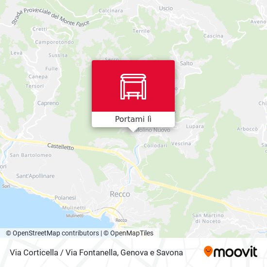 Mappa Via Corticella / Via Fontanella