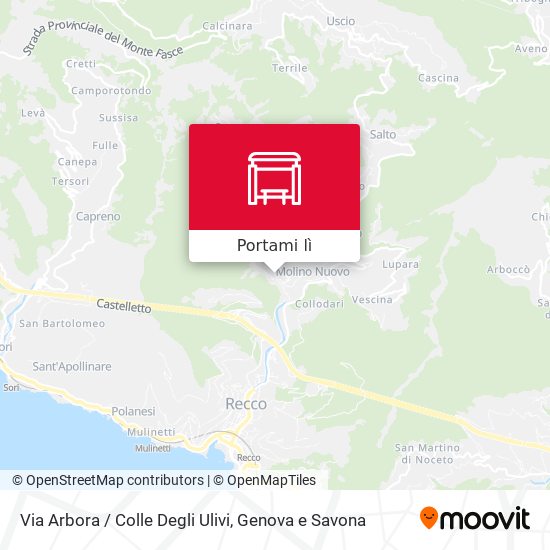 Mappa Via Arbora / Colle Degli Ulivi