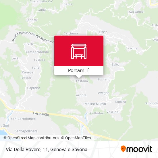 Mappa Via Della Rovere, 11