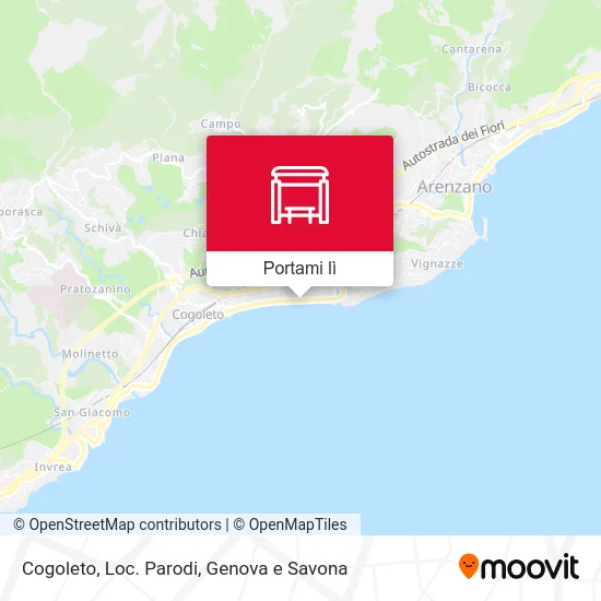 Mappa Cogoleto, Loc. Parodi