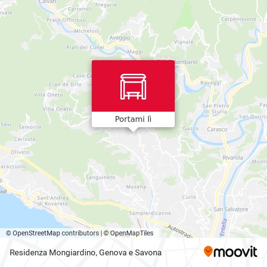 Mappa Residenza Mongiardino