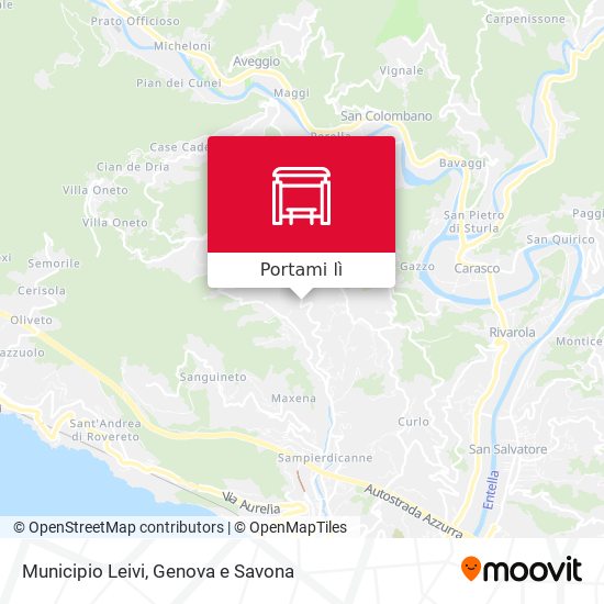 Mappa Municipio Leivi