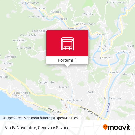 Mappa Via IV Novembre