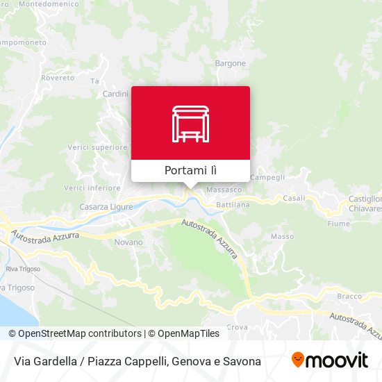 Mappa Via Gardella / Piazza Cappelli