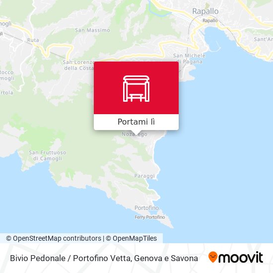 Mappa Bivio Pedonale / Portofino Vetta