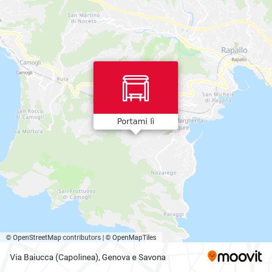 Mappa Via Baiucca (Capolinea)