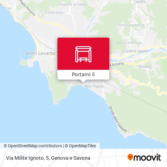 Mappa Via Milite Ignoto, 5