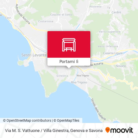 Mappa Via M. S. Vattuone / Villa Ginestra