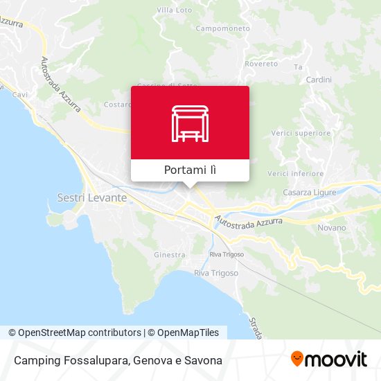 Mappa Camping Fossalupara