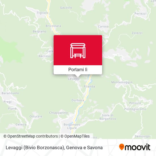 Mappa Levaggi (Bivio Borzonasca)