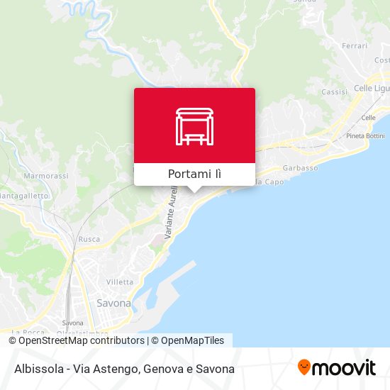 Mappa Albissola - Via Astengo