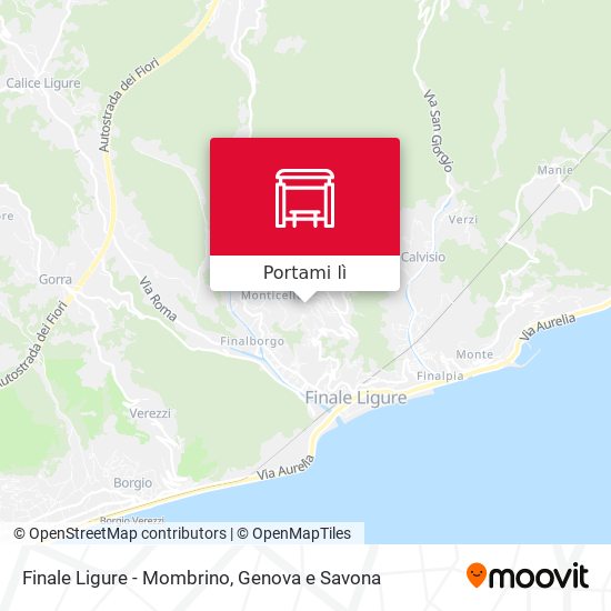 Mappa Finale Ligure - Mombrino