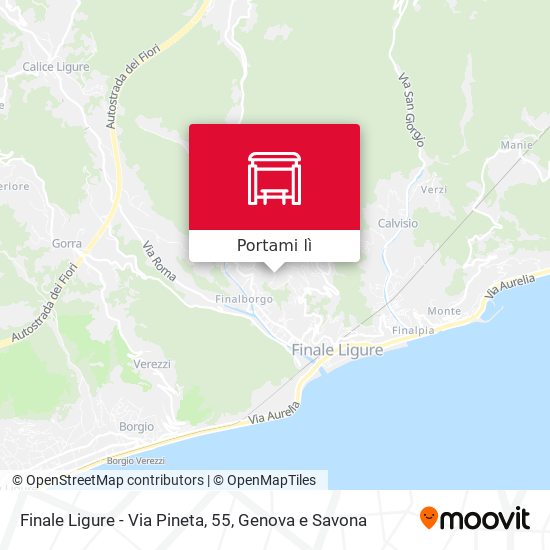 Mappa Finale Ligure - Via Pineta, 55
