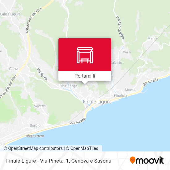 Mappa Finale Ligure - Via Pineta, 1
