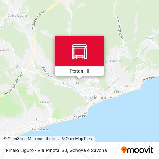 Mappa Finale Ligure - Via Pineta, 30