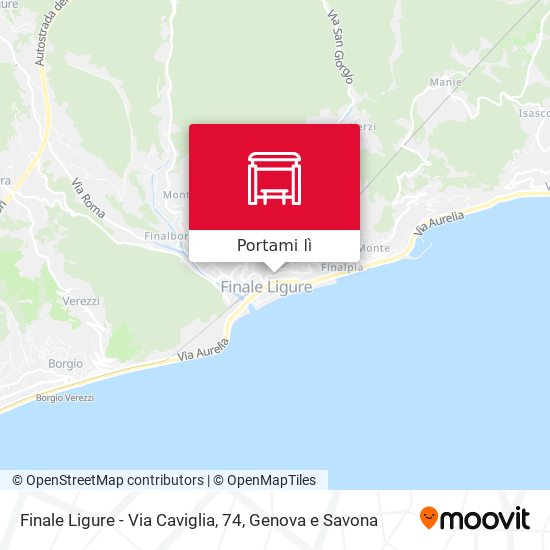 Mappa Finale Ligure - Via Caviglia, 74