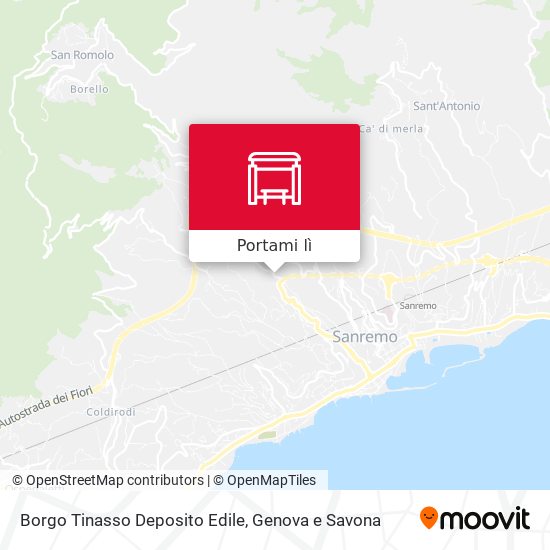 Mappa Borgo Tinasso Deposito Edile