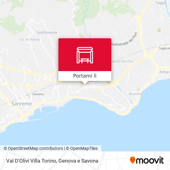 Mappa Val D'Olivi Villa Torino