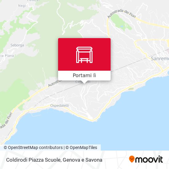 Mappa Coldirodi Piazza Scuole