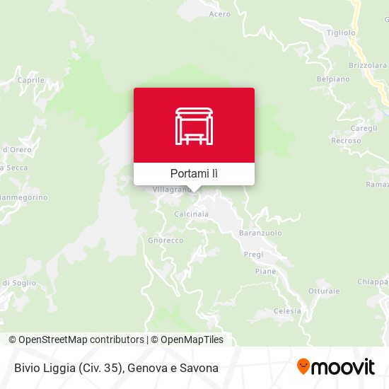 Mappa Bivio Liggia (Civ. 35)