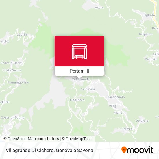 Mappa Villagrande Di Cichero
