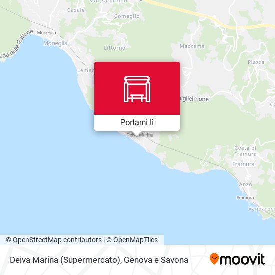 Mappa Deiva Marina (Supermercato)
