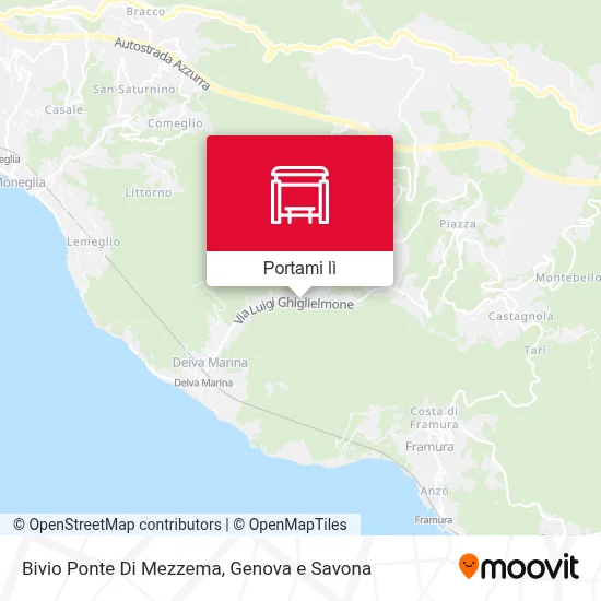 Mappa Bivio Ponte Di Mezzema