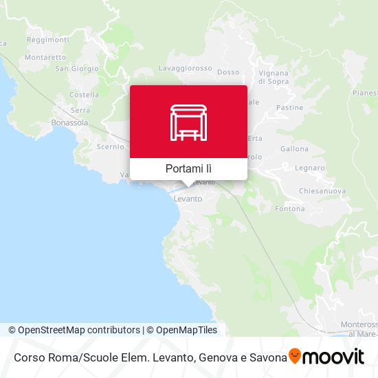 Mappa Corso Roma / Scuole Elem. Levanto