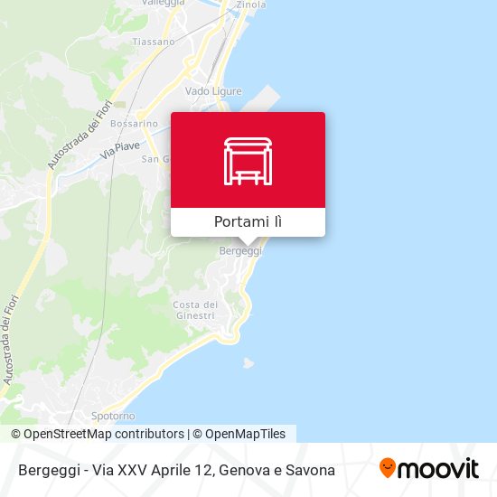 Mappa Bergeggi - Via XXV Aprile 12