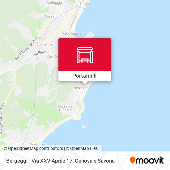 Mappa Bergeggi - Via XXV Aprile 17
