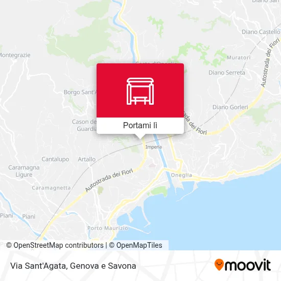 Mappa Via Sant'Agata