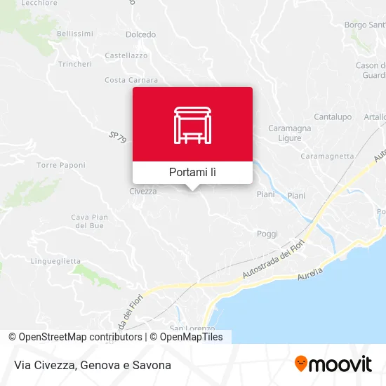 Mappa Via Civezza