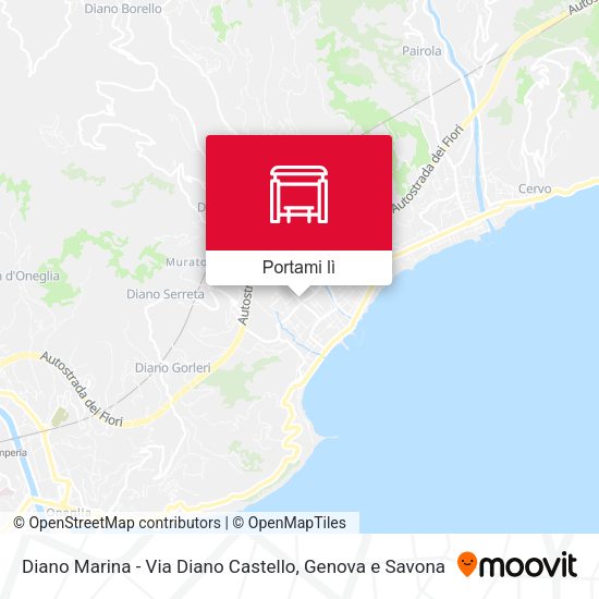 Mappa Diano Marina - Via Diano Castello