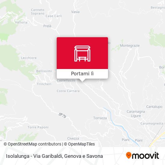 Mappa Isolalunga - Via Garibaldi