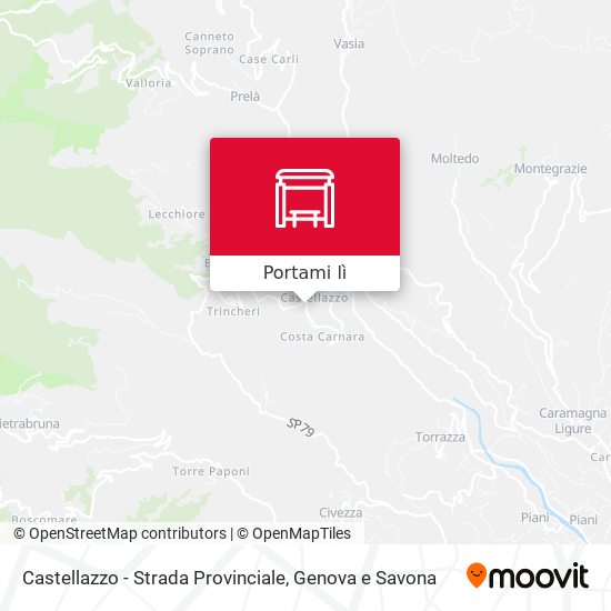 Mappa Castellazzo - Strada Provinciale