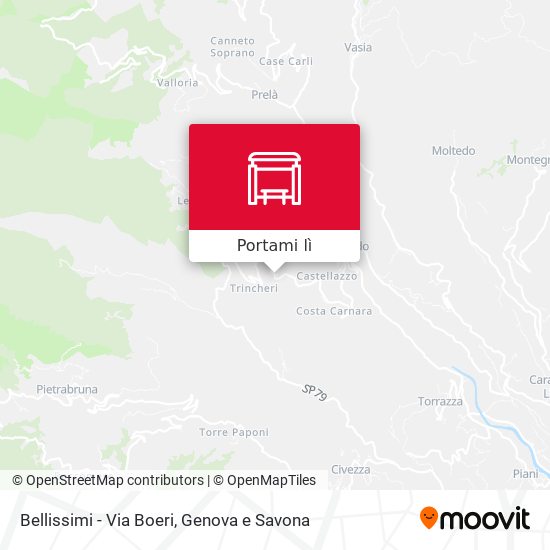 Mappa Bellissimi - Via Boeri