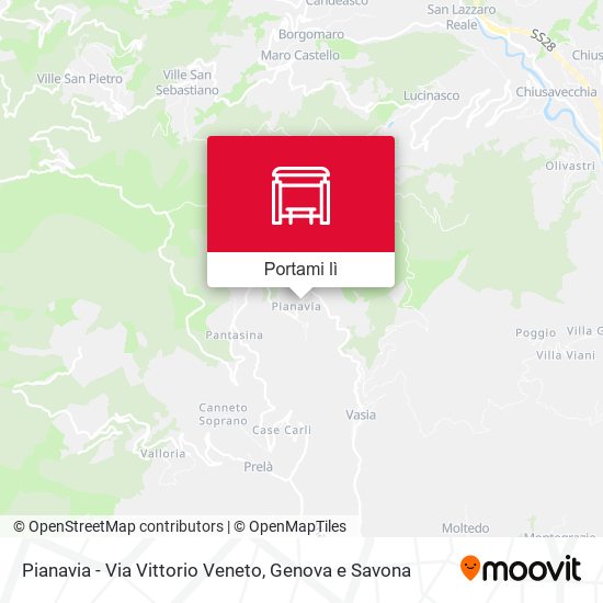 Mappa Pianavia - Via Vittorio Veneto