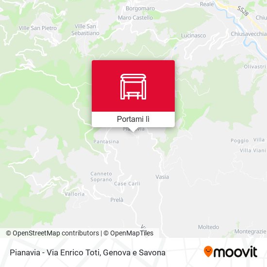Mappa Pianavia - Via Enrico Toti