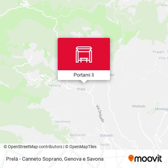 Mappa Prelà - Canneto Soprano