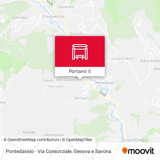 Mappa Pontedassio - Via Consorziale