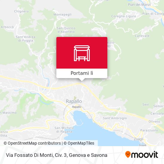 Mappa Via Fossato Di Monti, Civ. 3