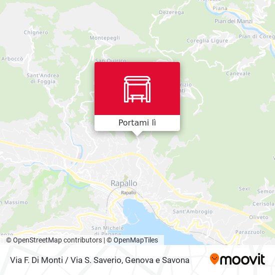 Mappa Via F. Di Monti / Via S. Saverio