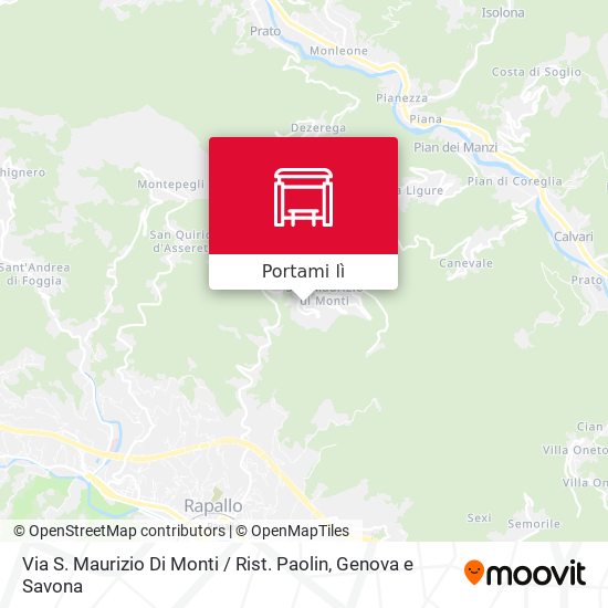 Mappa Via S. Maurizio Di Monti / Rist. Paolin