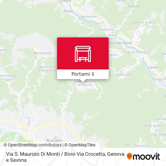 Mappa Via S. Maurizio Di Monti / Bivio Via Crocetta