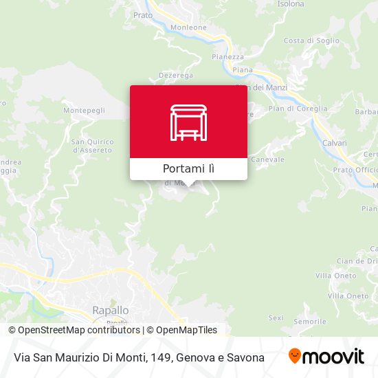 Mappa Via San Maurizio Di Monti, 149