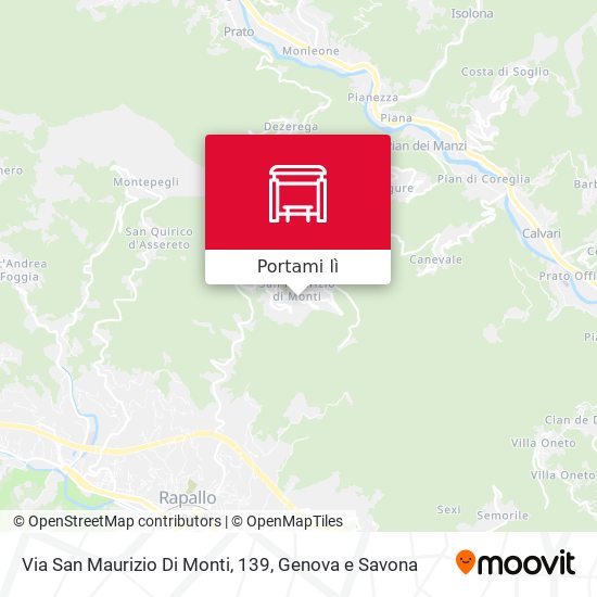 Mappa Via San Maurizio Di Monti, 139