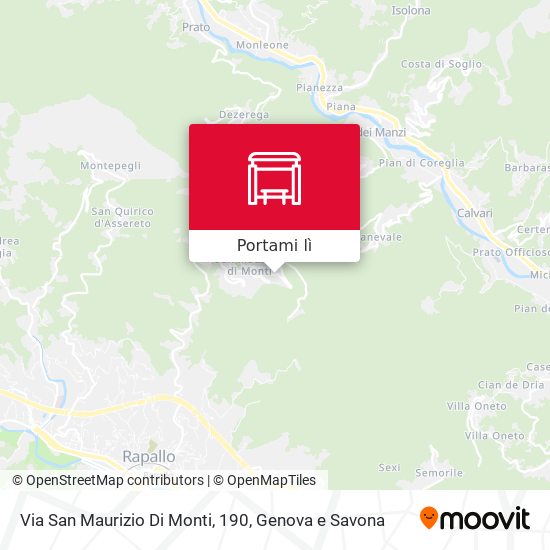 Mappa Via San Maurizio Di Monti, 190